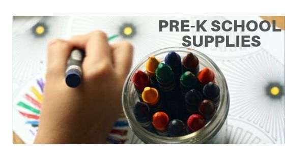 Pre-K Homeschool Suggested School Supplies